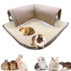 Acsist Guinea Pig Hideout, Removable Bunny Tunnel Tubes with Non-Slip
