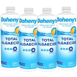 Doheny's Total Algaecide, Algae Remover for Swimming Pools, 32 Ounces (Set of 4)