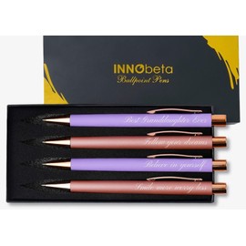 InnoBeta Granddaughter Gifts for Girls Ballpoint Pen Set of 4, from Grandparents Grandma Grandpa