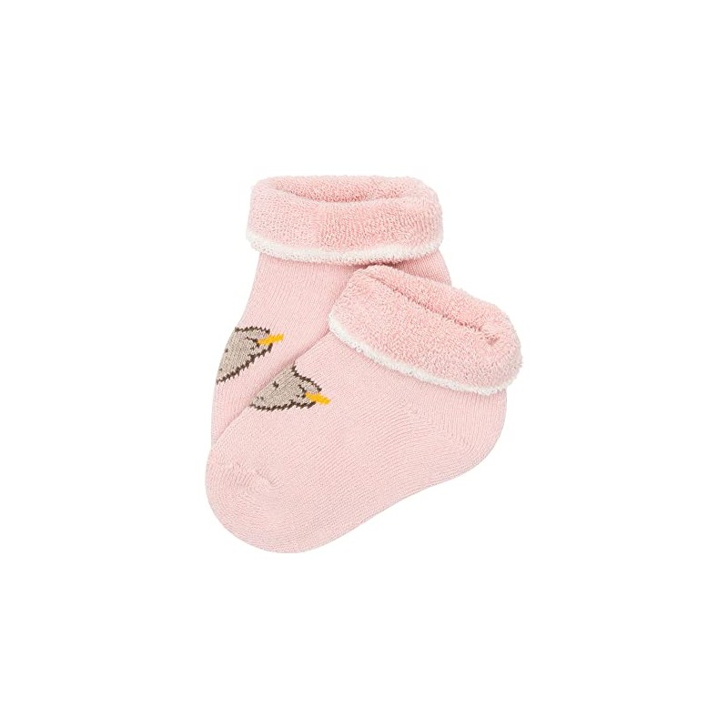 Steiff Unisex Baby Short Socks GOTS, Silver pink