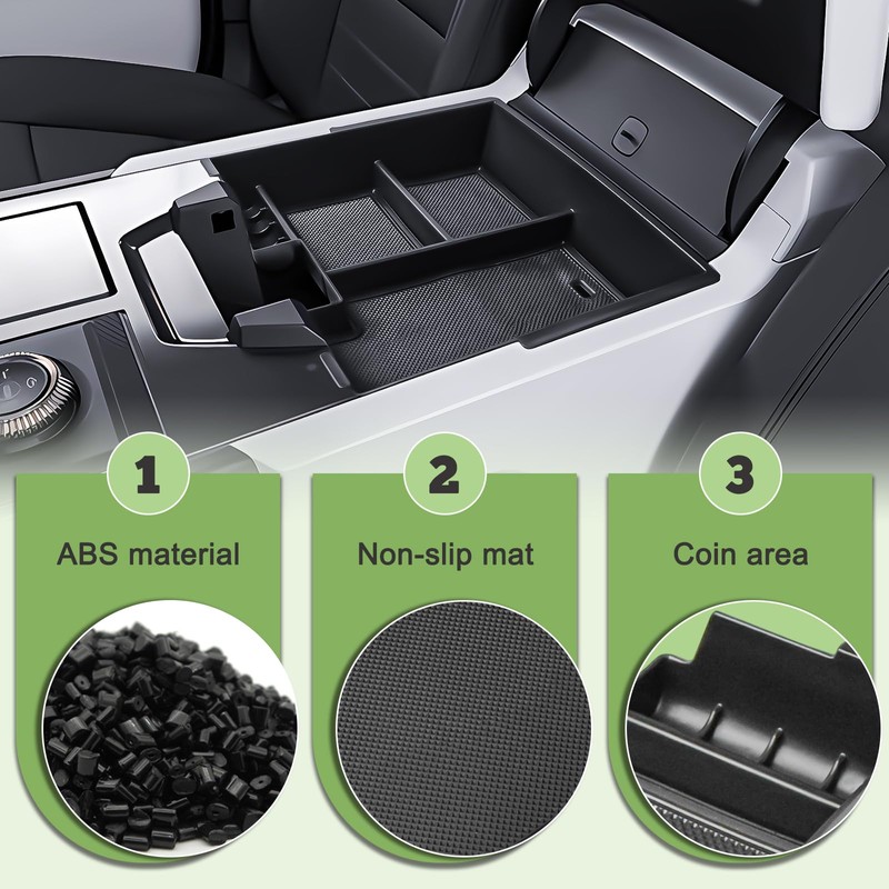 HGWEI Center Console Organizer Compatible with 2022-2026 GMC Hummer EV