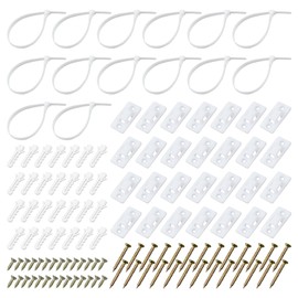 DSFSAEG 14 Sets Anti-tip Furniture Straps, Falling Furniture Prevention Safety Device, Furniture Cabinet Wall Anchor Kit, Wardrobe Wall Safety Fixings Straps for Baby Child Pets Puppy Safety(14 Sets)