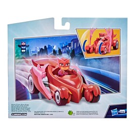 PJ MASKS F2133 Deluxe Vehicle Preschool Toy, Owl Glider Car with Owlette Action Figure for Kids Ages 3 and Up, Black