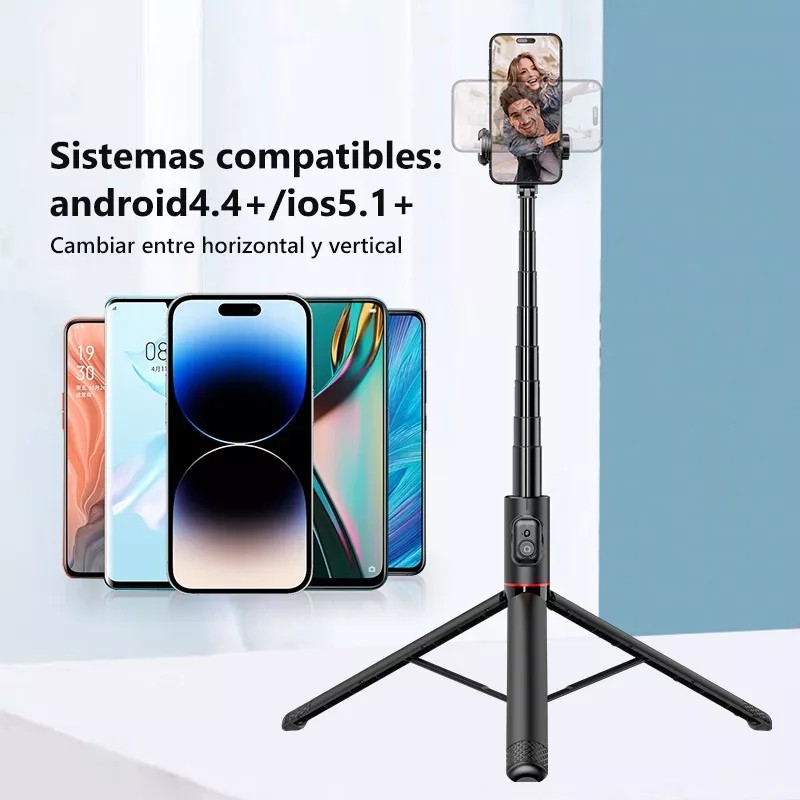 Keelead Selfie Stick Tripié 1.83m Bluetooth Control Telefono Celular