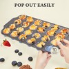 BRONYPRO Silicone Mini Muffin Pan with Metal Frame, Egg Bite
