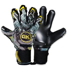 GK Saver Football Goalkeeper Gloves - MODESTY Series | Professional Soccer Goalie Gloves with Anti-Slip Palm and Removable Savefingers | Sizes 6-11 (MD06 NF SIZE 8)
