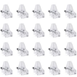 Flaiskytup 20PCS Shelf Support Pegs, 3mm Clear Plastic Shelf Clips Support Cabinet Shelf Pins Small Shelf Holders Pegs Replacement Book Shelf Plastic Replacement Pegs for Cabinet