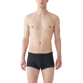 Body Wild Airz Men's Boxer Briefs, Short Type, Cut Off, No Hem, No Elastic Waist, Sense of Freedom Not Yet Experienced, Closed Front, black (NEW)