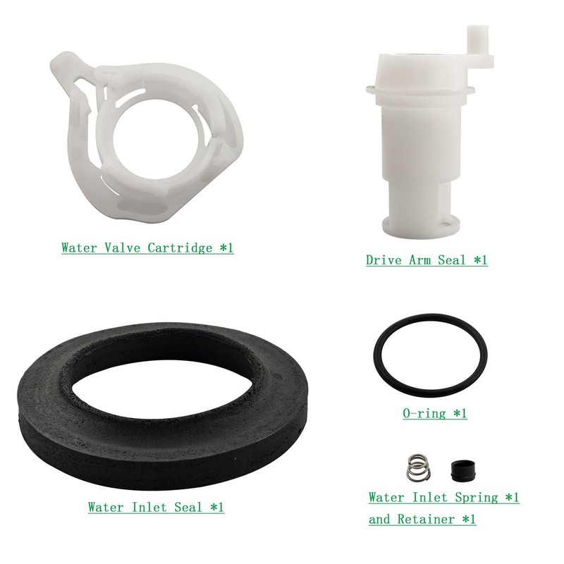 Dicsley 42049 RV Toilet Flush Water Valve Replacement Kit, for