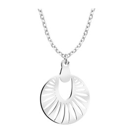 Sofia Milani - Women's Necklace 925 Silver Sun Flowers Circle Pendant, Sterling Silver, No Gemstone