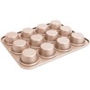 Copper Muffin Pan 12 Cups - Premium Healthy Nonstick Muffin