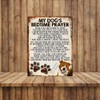 MY DOG'S BEDTIME PRAYER RETRO STYLE METAL TIN SIGN/PLAQUE DOG