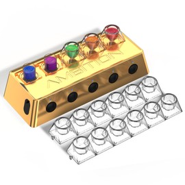 Tattoo Ink Mixer - Ambition A1 Wireless Colorant Mixer IP53 Waterproof 2400 mAh Battery Lab Vortex Mixer with 12pcs Color Cups, 200pcs Mixing Magnet Sticks for Tattoo Artists