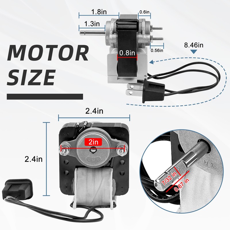 S99080166 BP28 Bathroom Vent Bath Fan Motor Kit Replacement YJF6178