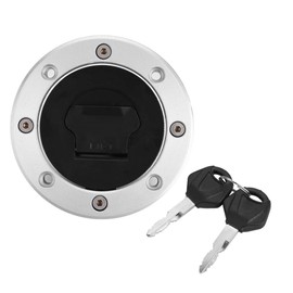 Kuuleyn Motorcycle Fuel Cap, Motorcycle Fuel Gas Cap Tank Cover with 2 Keys Fit for Suzuki GSXR 600 750 1000 K1 2000-2003