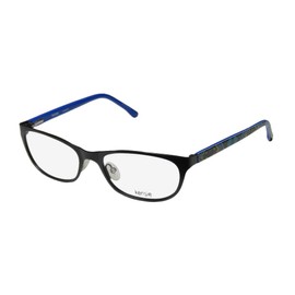 kensie Romantic For Ladies/Women Designer Full-Rim Shape Flexible Hinges Color Combination Hip & Chic Eyeglasses/Eyewear (52-17-135, Black/Multicolor)
