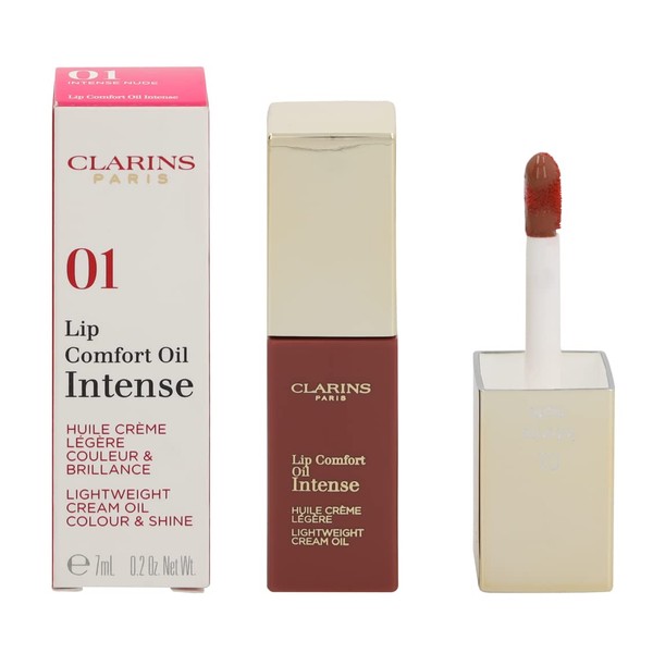 Clarins Comfort Lip Oil, Intense_7g/Lip Oil (01 Intense Nude)