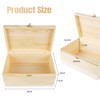 Wooden Box with Lid, 30 x 20 x 14 cm,