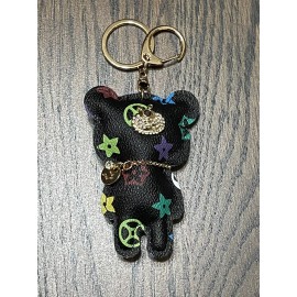 Keychain Leather Luxury Teddy Bear