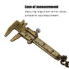 6 Pcs Mini Metal Vernier Caliper Portable Mini Key Chain