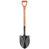 LA ZINNIA 41" Round Shovel, Garden Tool with D-Handle, Shovel