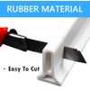Duzzy 75 Inch Collapsible Shower Water Dam Shower Stopper Barrier