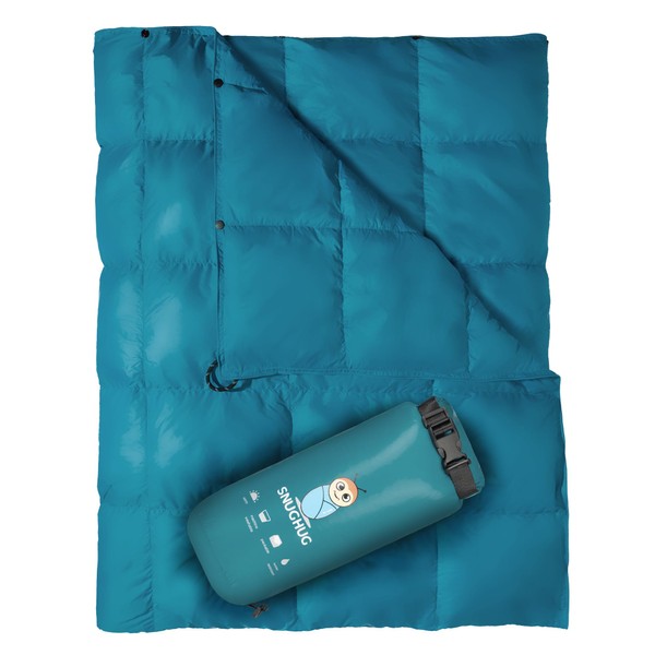 SnugHug Puffy Blanket for Cold Weather - Down Camping Blanket