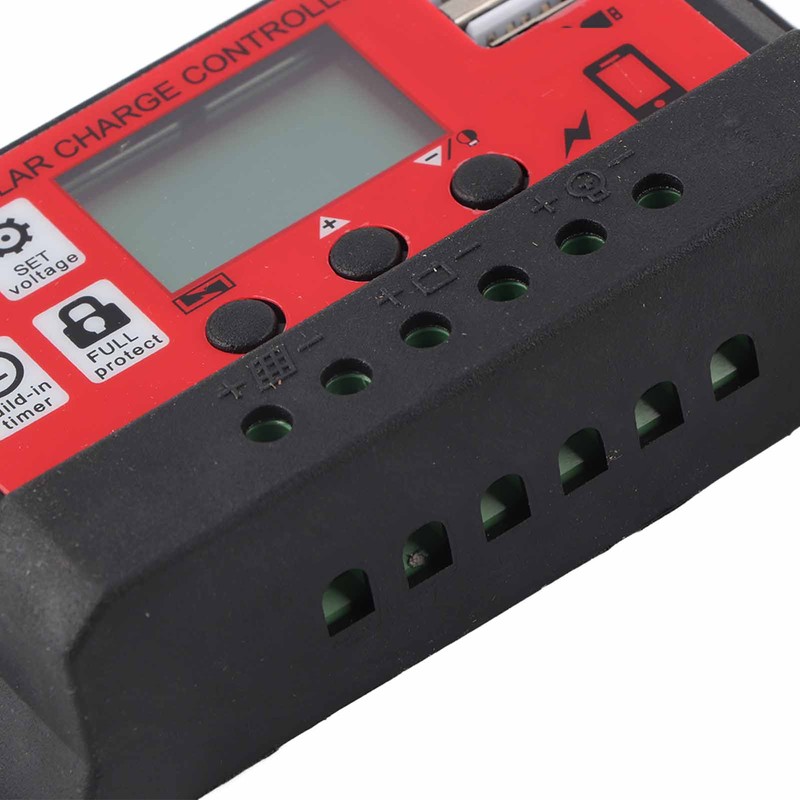 Solar Charge Controller Adjustable Solar Panel Battery Intelligent Regulator with