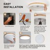 12inch Dimmable Wood led Ceiling Light,Wood Flush Mount Ceiling Light