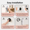 Vaszu Remote Control Holder Magnetic Wall Mount Self-Adhesive, 6 Pack