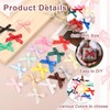 MECCANIXITY 50 Pcs Mini Ribbon Bow 1.8 Inch Mini Fabric