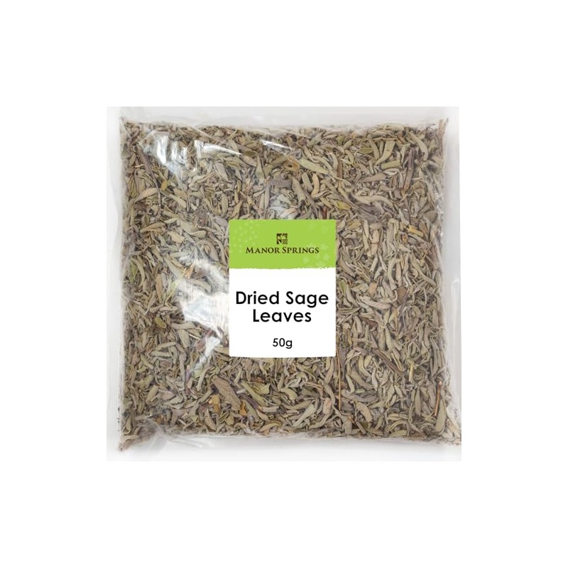 Dried Sage Leaves 50g by Manor Springs