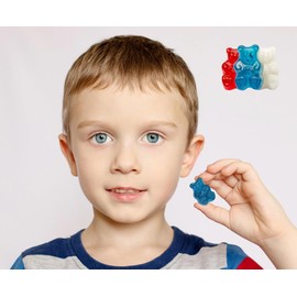 Fruidles USA Patriotic Freedom Gummi Bears Candy Holiday Treats, 4th of July Delicious Gummy Candy, Fun and Festive Snacking, Party Favor (2 Pounds)