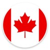 2 x 10cm/100mm Canada Flag Map Window Cling Sticker Car
