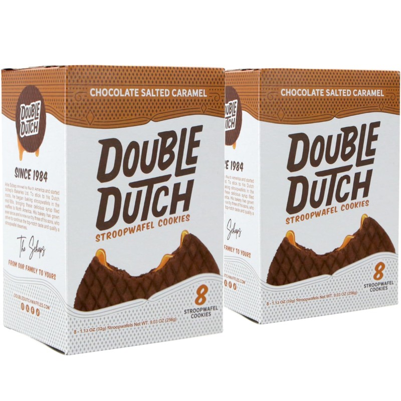 Double Dutch Stroopwafel Cookies – 2 Pack – 16 Waffles