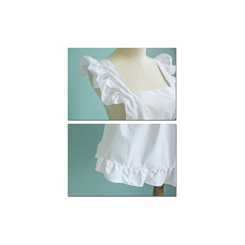 LilMents Petite Maid Ruffle Retro Apron Kitchen Cooking Cleaning Fancy