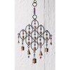 India Recycled Iron Bells & Glass Beads Wind Chime