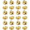 24PCS 18K Gold Plated 925 Silver Earring Backs Replacements, Hypoallergenic