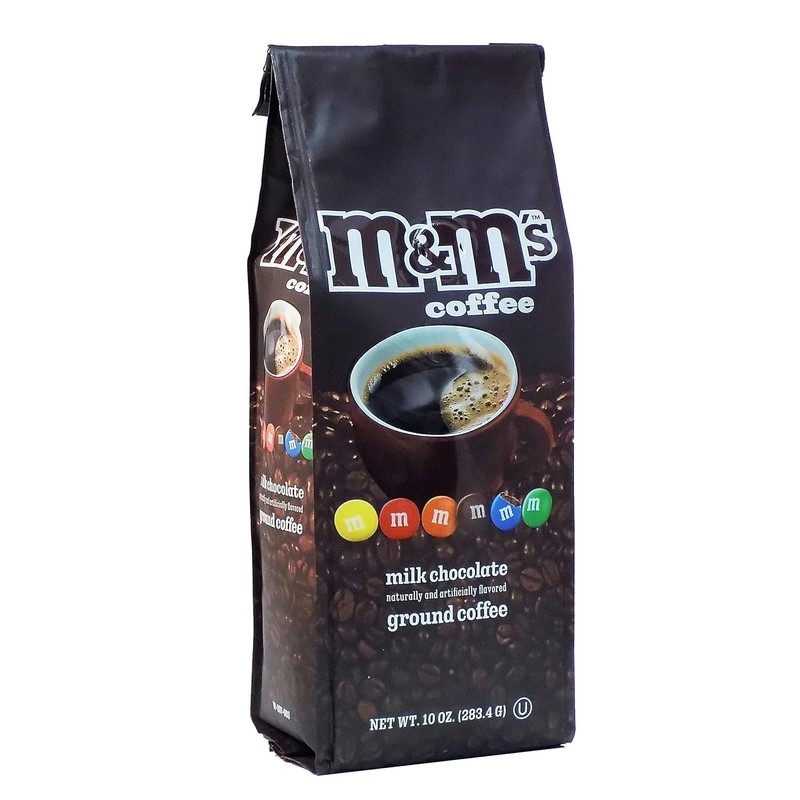 White Coffee M&M Milk Chocolate Flavored Medium Roast Ground Coffee