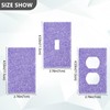 Lavender Purple Glitter Duplex Wall Plate Sparkle Switch Plate Electrical