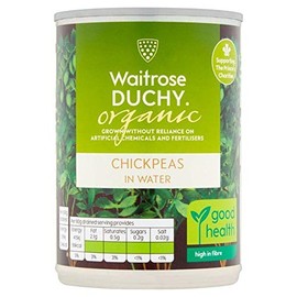 Waitrose Duchy Organic Chickpeas in Water 400g