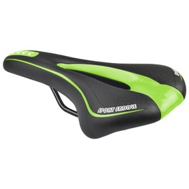 Ruifu Bicycle Saddle, Butt Painless Cushion, Thick, Memory Foam, Shock Absorption, Breathable, Perforated, For Road Bike, Mountain Bike, Cross Bike, Waterproof, Soft Saddle (Green)