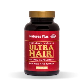 NaturesPlus Ultra Hair, Sustained Release - Natural Hair Growth Supplement for Men & Women - 90 Vegetarian Tablets (45 Servings)