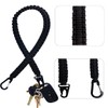 nsgglecher 24in Heavy Duty Paracord Keychain，Tactical Rope, Braided Strong Lanyard
