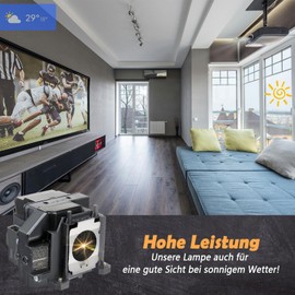 Supermait EP67 Replacement Projector Lamp with Housing, Compatible with Epson Elplp67, Fit for EB-S02 / EB-S11 / EB-S12 / EB-SXW11 / EB-SXW12 / EB-W02 / EB-W12 / EB-X02 / EB-X11 / EB-X12 / EB-X14