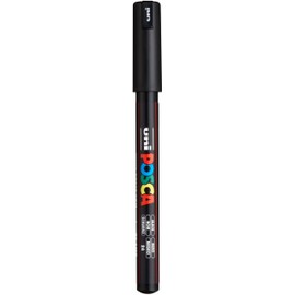 Posca Marker 1MR in Black, Posca Pens for Art Supplies, School Supplies, Rock Art, Fabric Paint, Fabric Markers, Paint Pen, Art Markers, Posca Paint Markers