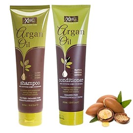 Argan Oil Shampoo and Conditioner With Moroccan Argan Oil Extract Hydrating Nourishing Cleansing Shiny Hair 300ml