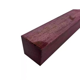 Exotic Wood Zone's Rare and Exotic Turning Wood Blanks for Unique and Stunning Woodworking Projects 1" x 1" x 6", Purpleheart 2 Pieces