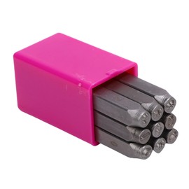 Pomya Metal Stamping Kit, 3mm Metal Stamping Tool Set High Hardness for Leather Wood Alloy (Number)