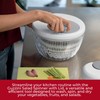 GUZZINI 10" Salad Spinner with Lid - White, Wash, Spin